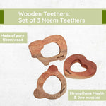 Thumbnail for Matoyi 3 Wooden Baby Rattles For Kids - Distacart