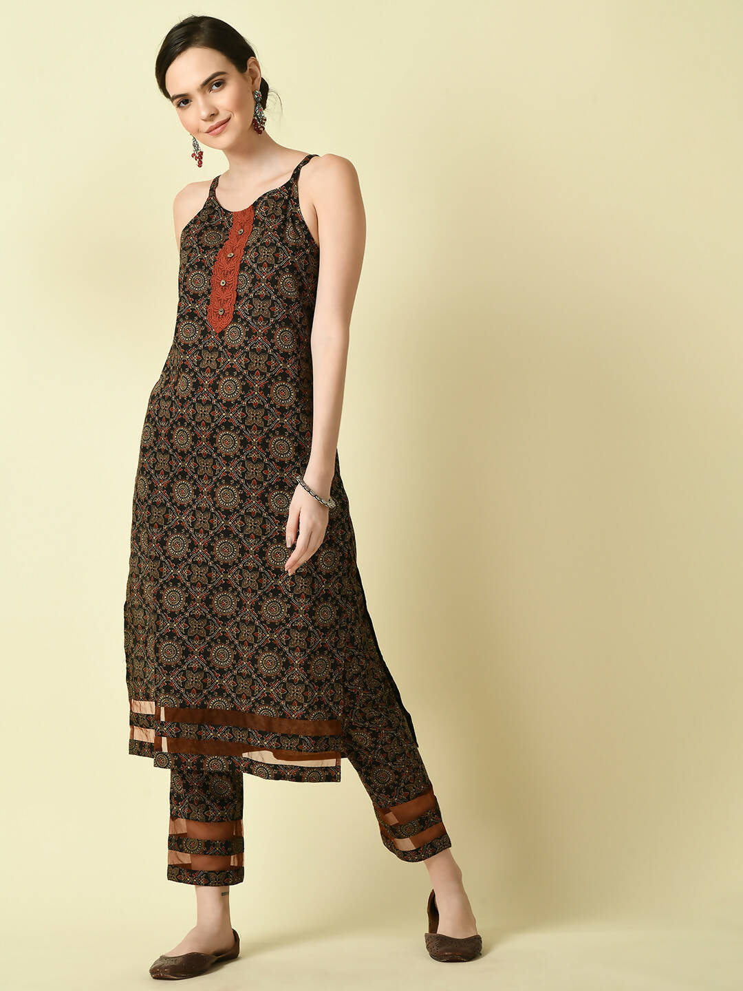Myshka Women's Multi Straight Printed Kurta - Distacart
