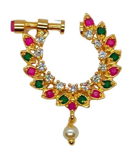 Multicolor AD Nose Ring (Right Side)