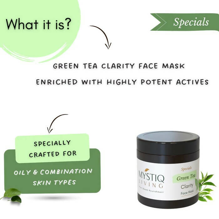 Mystiq Living Specials Green Tea Clarity Face Mask - Distacart
