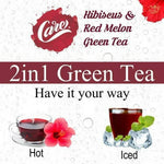 Thumbnail for Care Hibiscus & Red Melon Sugar Free Green Tea Sachets - Distacart