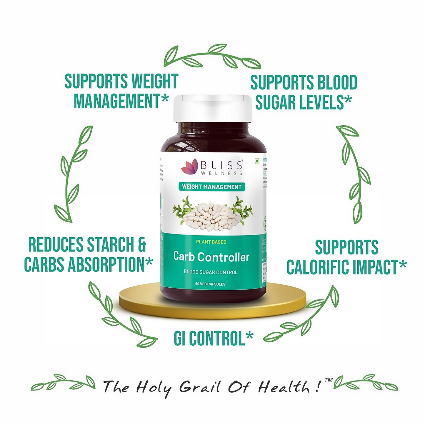 Bliss Welness Carb Controller Capsules - Distacart