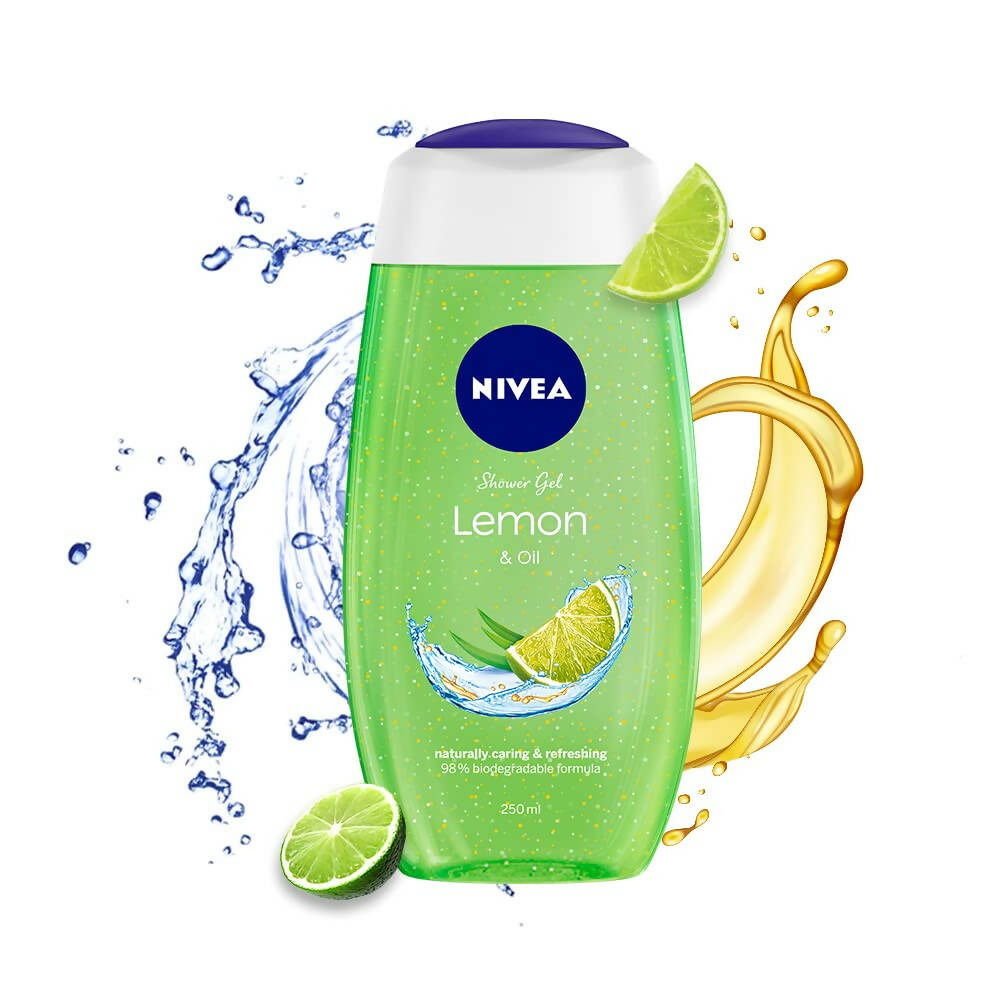 Nivea Body Wash Lemon & Oil Shower Gel - Pampering Care & Refreshing Scent - Distacart