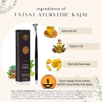 Thumbnail for Tatsat 100% Natural Ayurvedic Kajal Pencil - Distacart