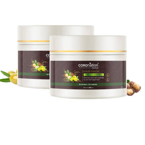 Coronation Herbal Olive and Macadamia Hair Mask - Distacart