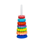 Thumbnail for Sardar Ji Ki Dukan Spinning Tower Toy For Kids | Set Of 6 Multi Color Rings Toy For Toddlers To Improve The Dedication And Imagination (Multi Color) - Distacart