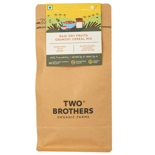 Two Brothers Organic Farms Ragi Almond Crunchy Cereal Mix - Distacart