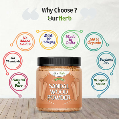 OurHerb Sandalwood Powder Face Pack - Distacart