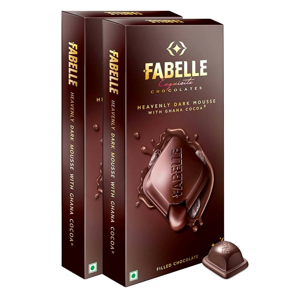 Fabelle Heavenly Dark Mousse with Ghana Cocoa Luxury Bar - Distacart