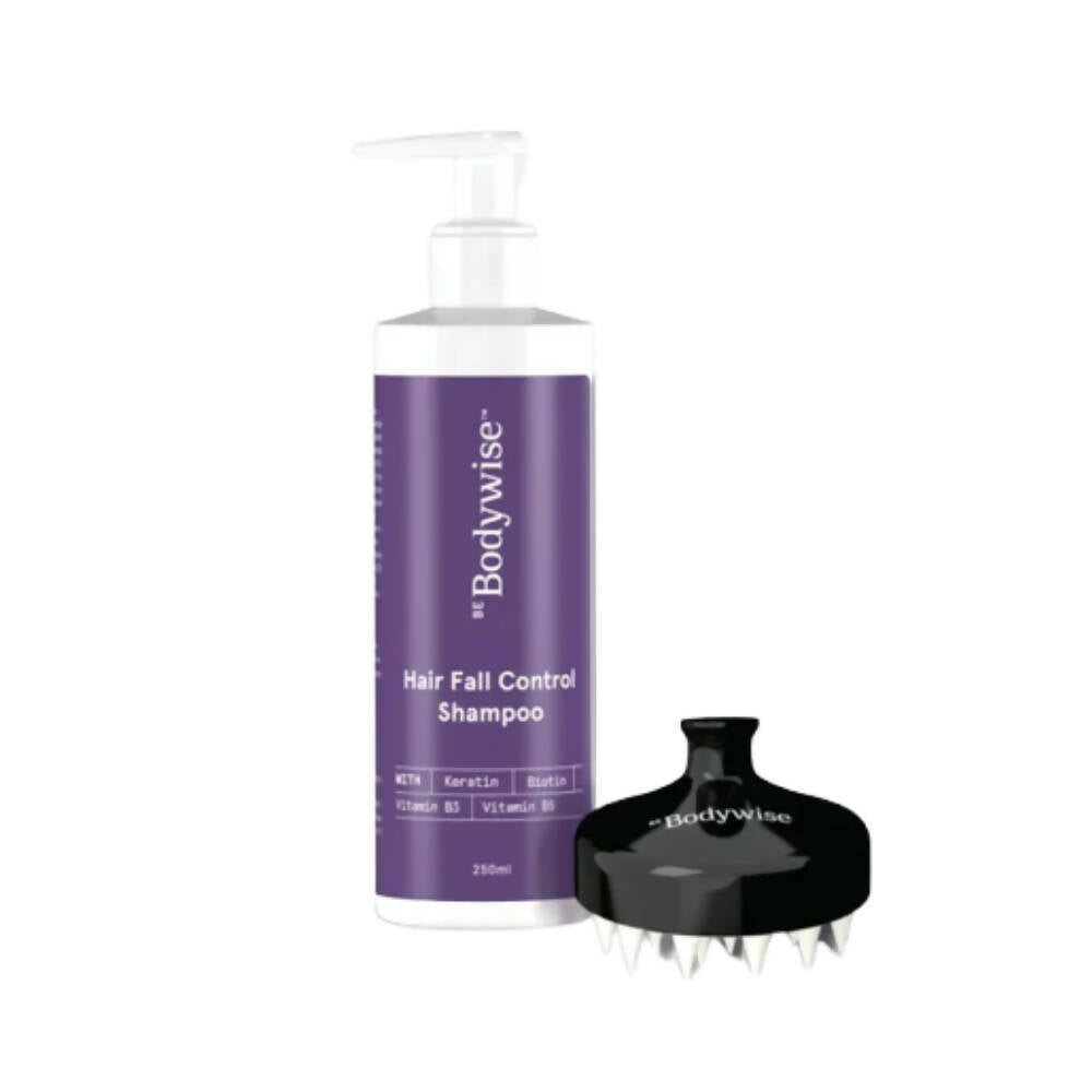 BeBodywise Hair Fall Control Shampoo and Scalp Massager - Distacart