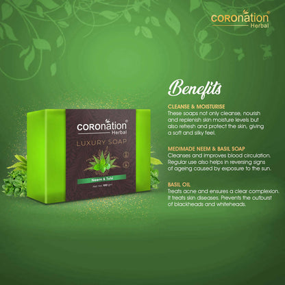 Coronation Herbal Neem & Tulsi Luxury Soap - Distacart