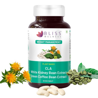 Bliss Welness CLA White Kidney Bean Extract Green Coffee Bean Extract Tablets - Distacart