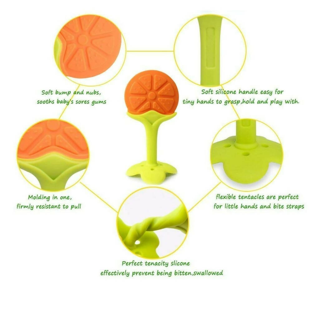 BabyGo Silicone BPA Free Natural Organic Nipple Teethers With Storage Box - Distacart