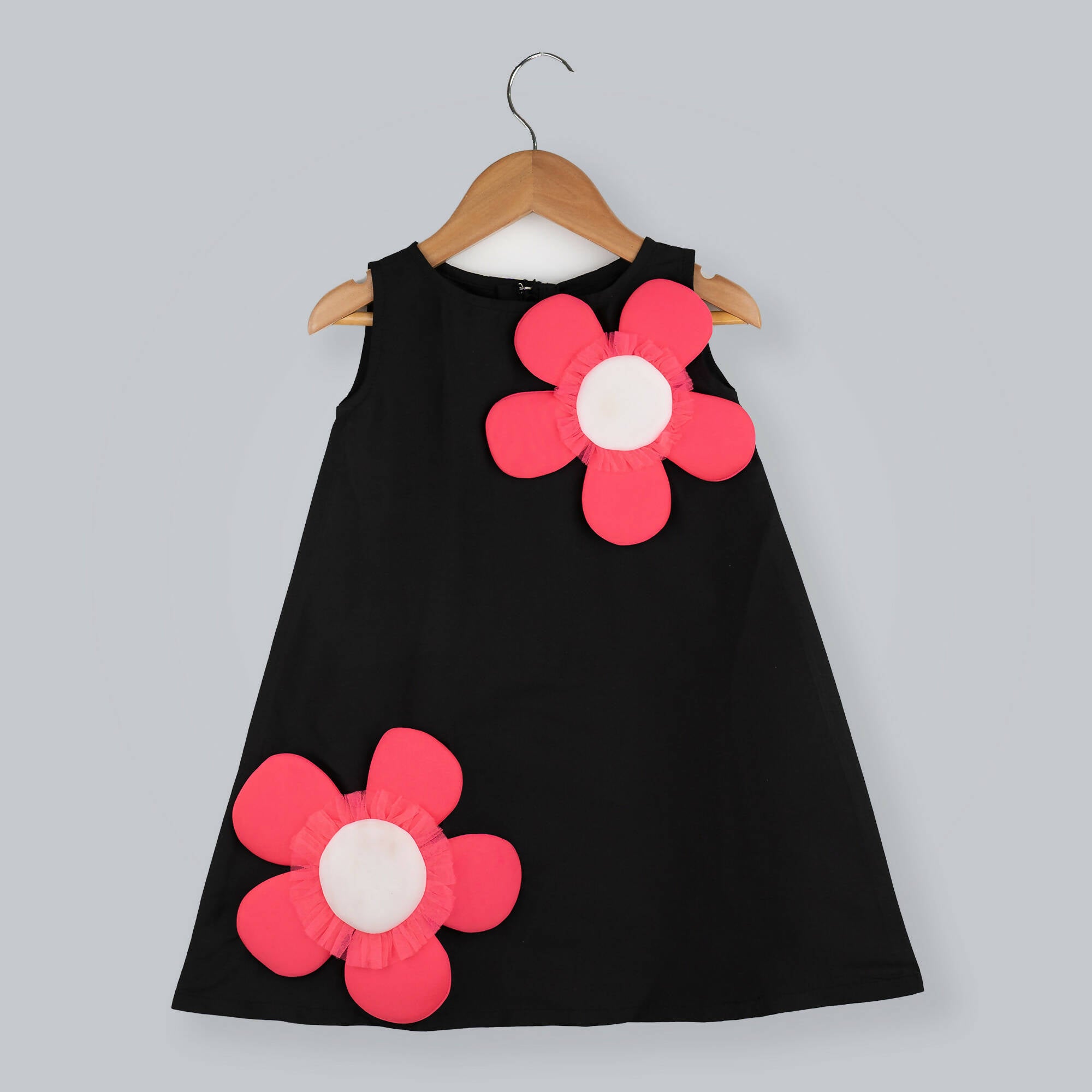 Pink Cow Fashions Black & Pink Dress With Embellishments - Distacart