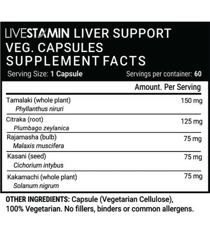 Livestamin Liver Support Capsules - Distacart