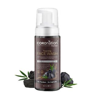 Coronation Herbal Activated Charcoal Foaming Face Wash - Distacart