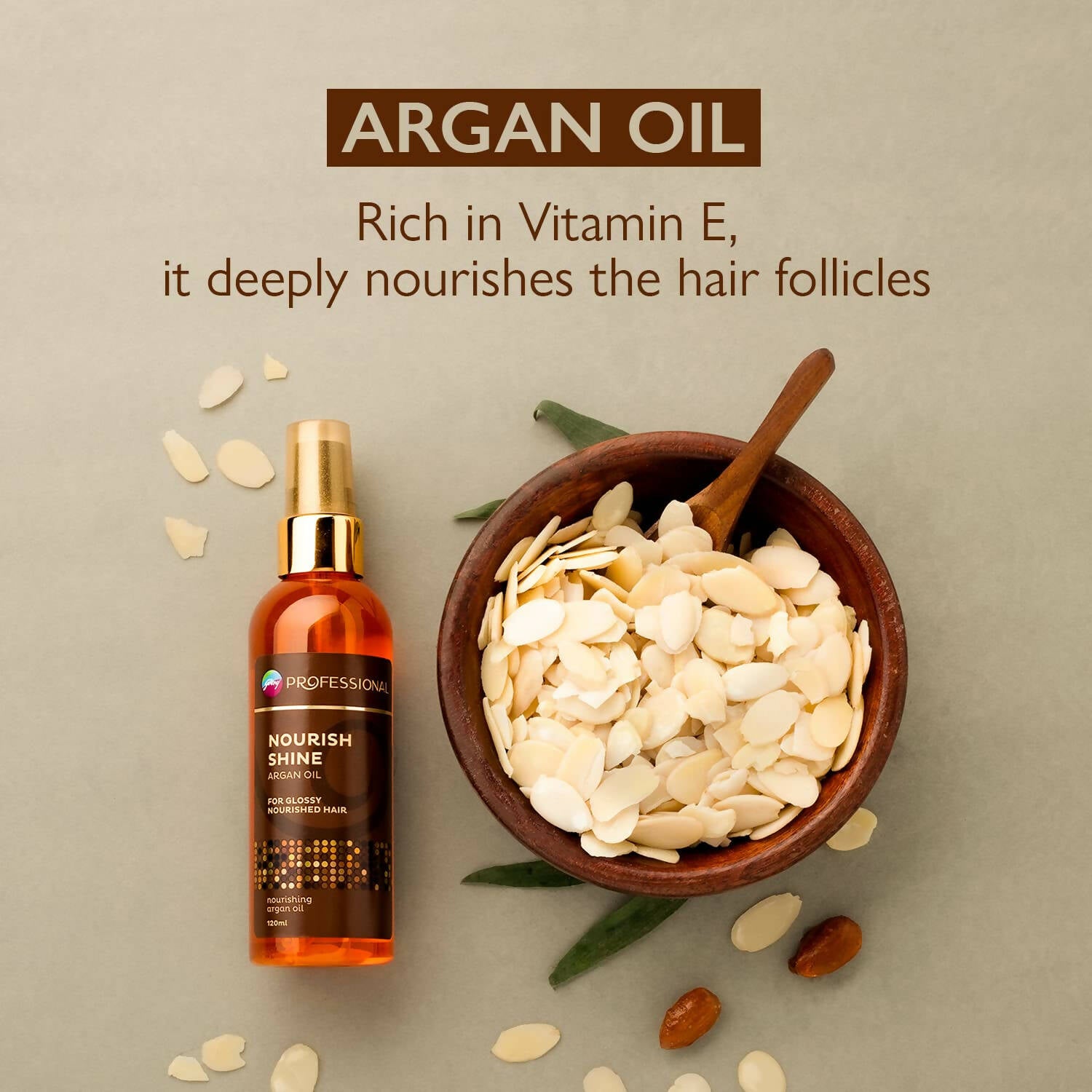 Godrej Professional Nourish Shine Argan Oil Hair Serum - Distacart