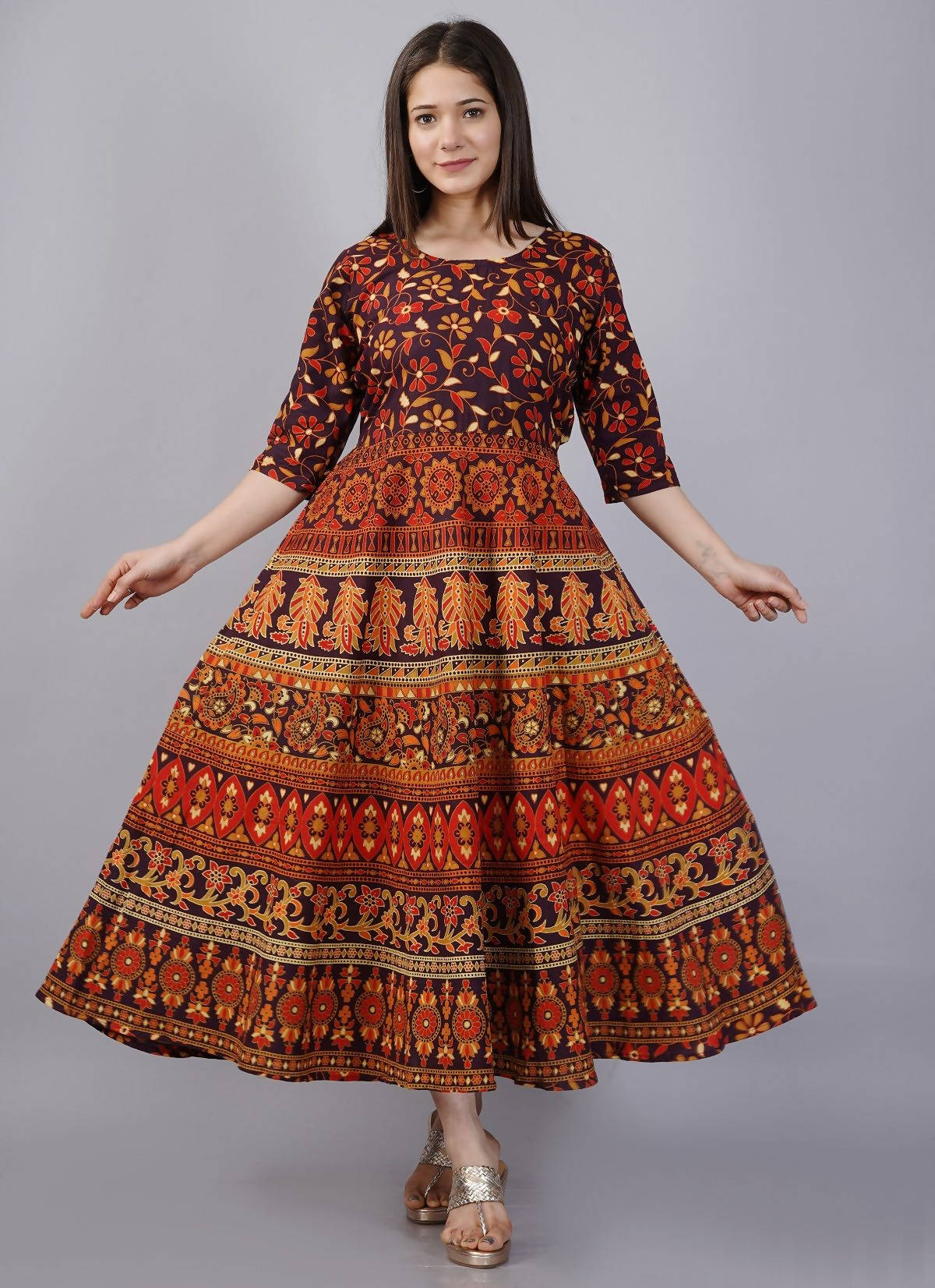 Vamika Multicolor Cotton Printed Party/Casual Wear Kurti (GAM23K)