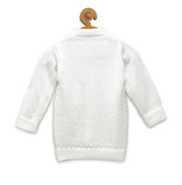 Thumbnail for Chutput Kids Cute White Coloured Solid Pullover Sweater - Distacart