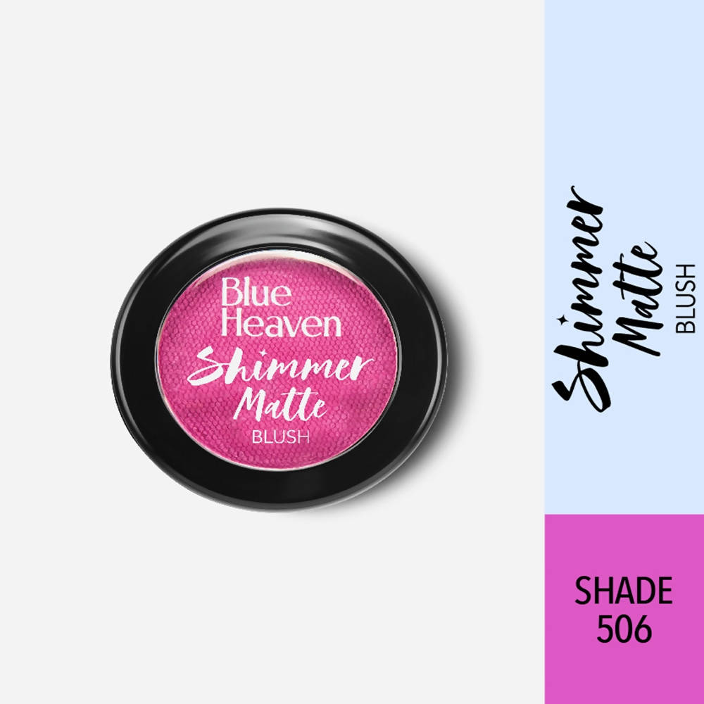 Blue Heaven Shimmer Matte Blush Shade 506, 7 gm