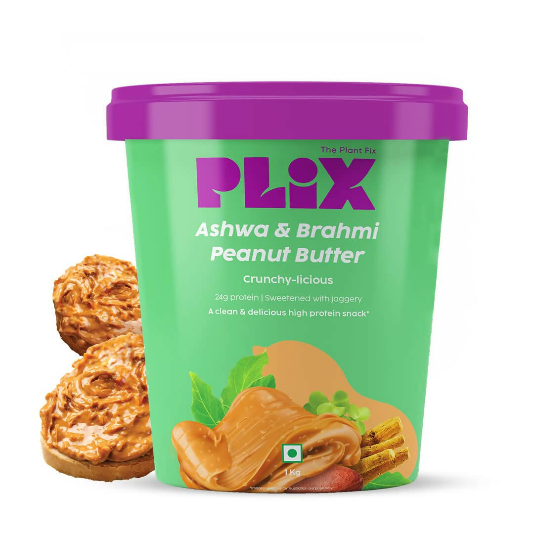 PLIX The Plant Fix Ashwagandha And Brahmi Peanut Butter - Distacart
