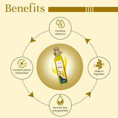 Upaveda Organic White Sesame Oil - Distacart