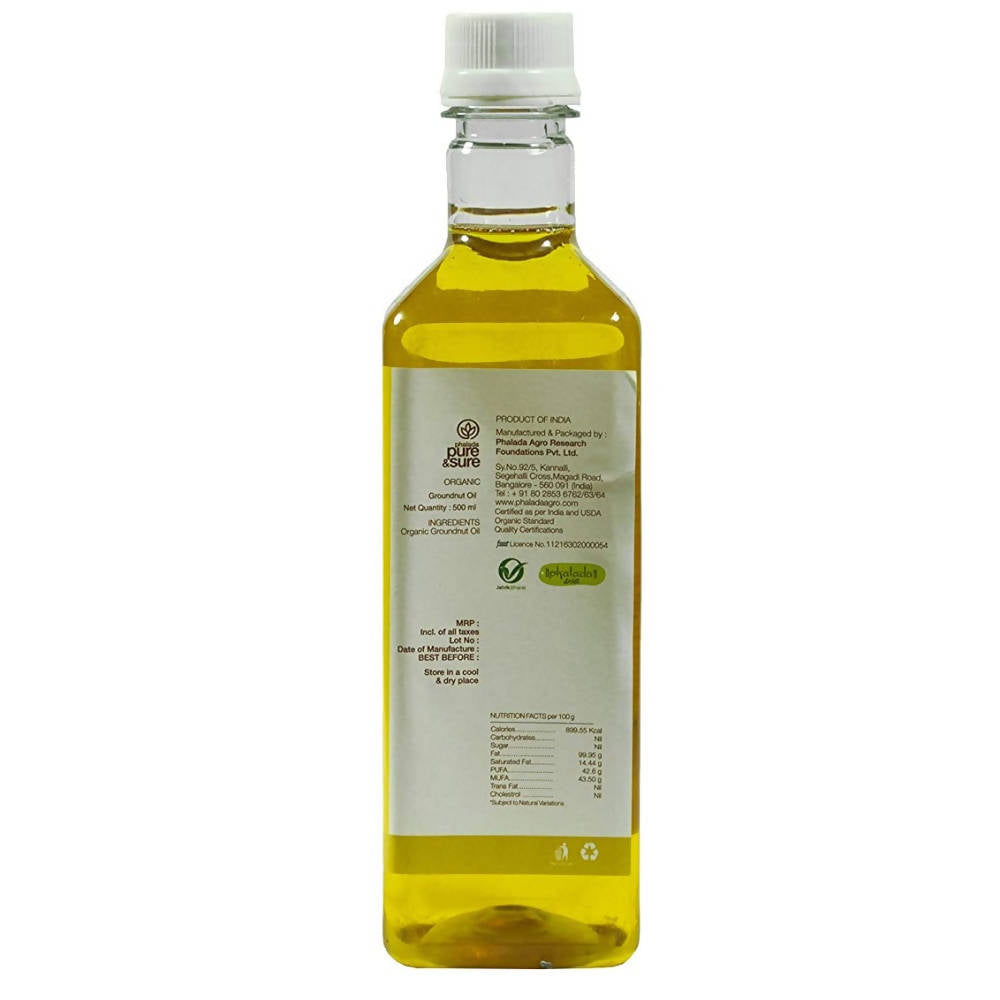 Pure & Sure Organic Cold Pressed Ground Nut Oil - Distacart