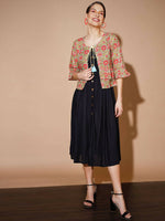 Thumbnail for Myshka Women Black Geometric Dresses - Distacart