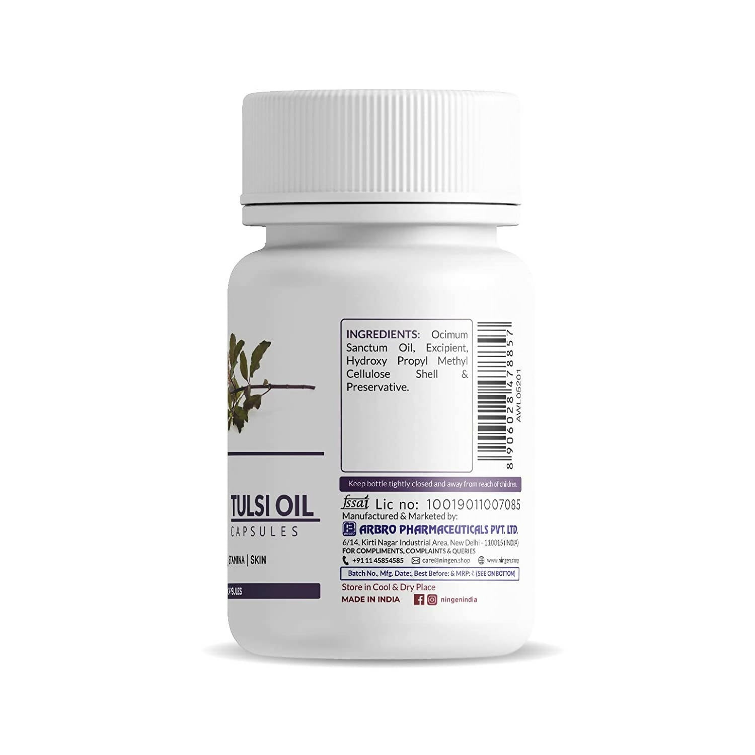Ningen Tulsi Oil Capsules - Distacart