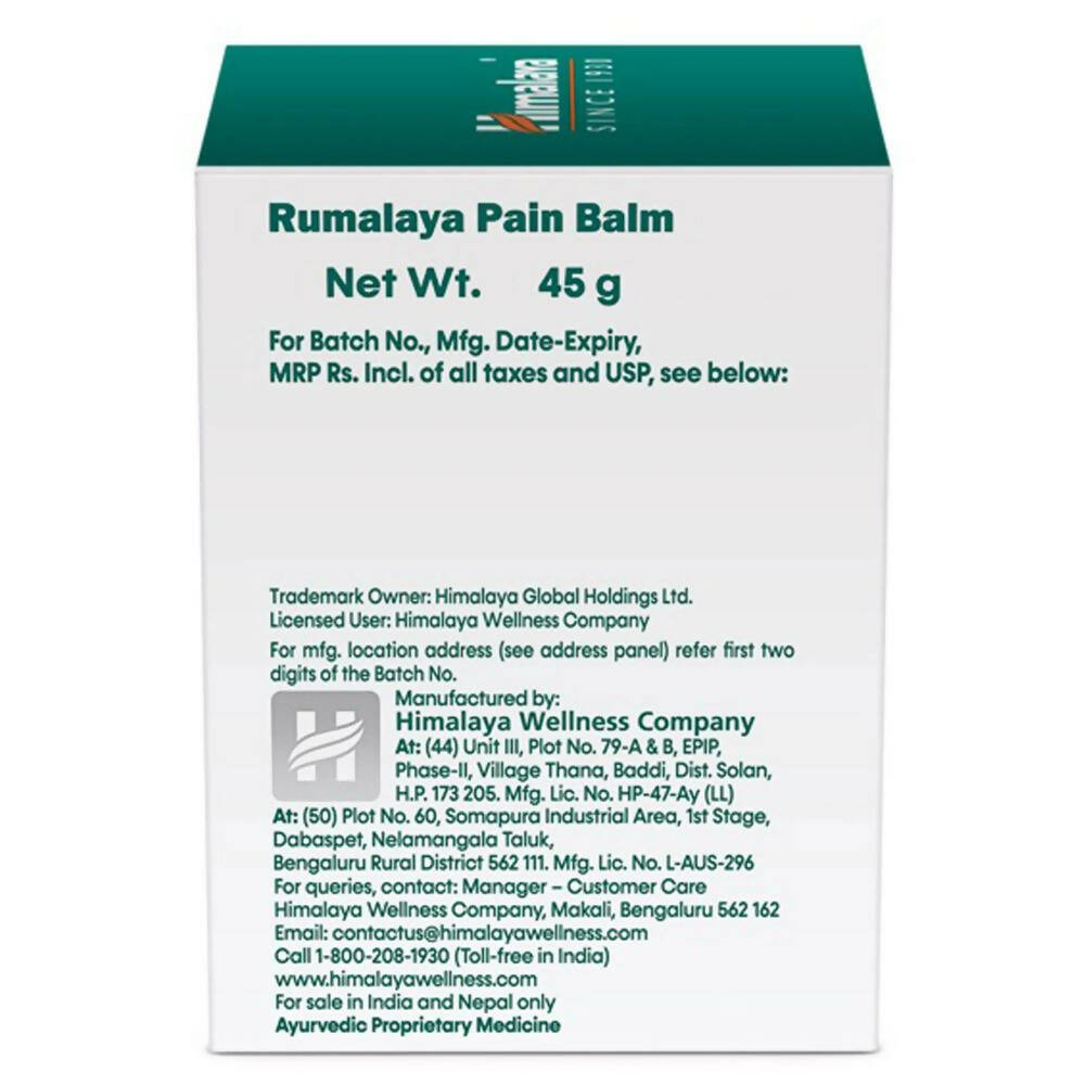 Himalaya Herbals Rumalaya Pain Balm - Distacart