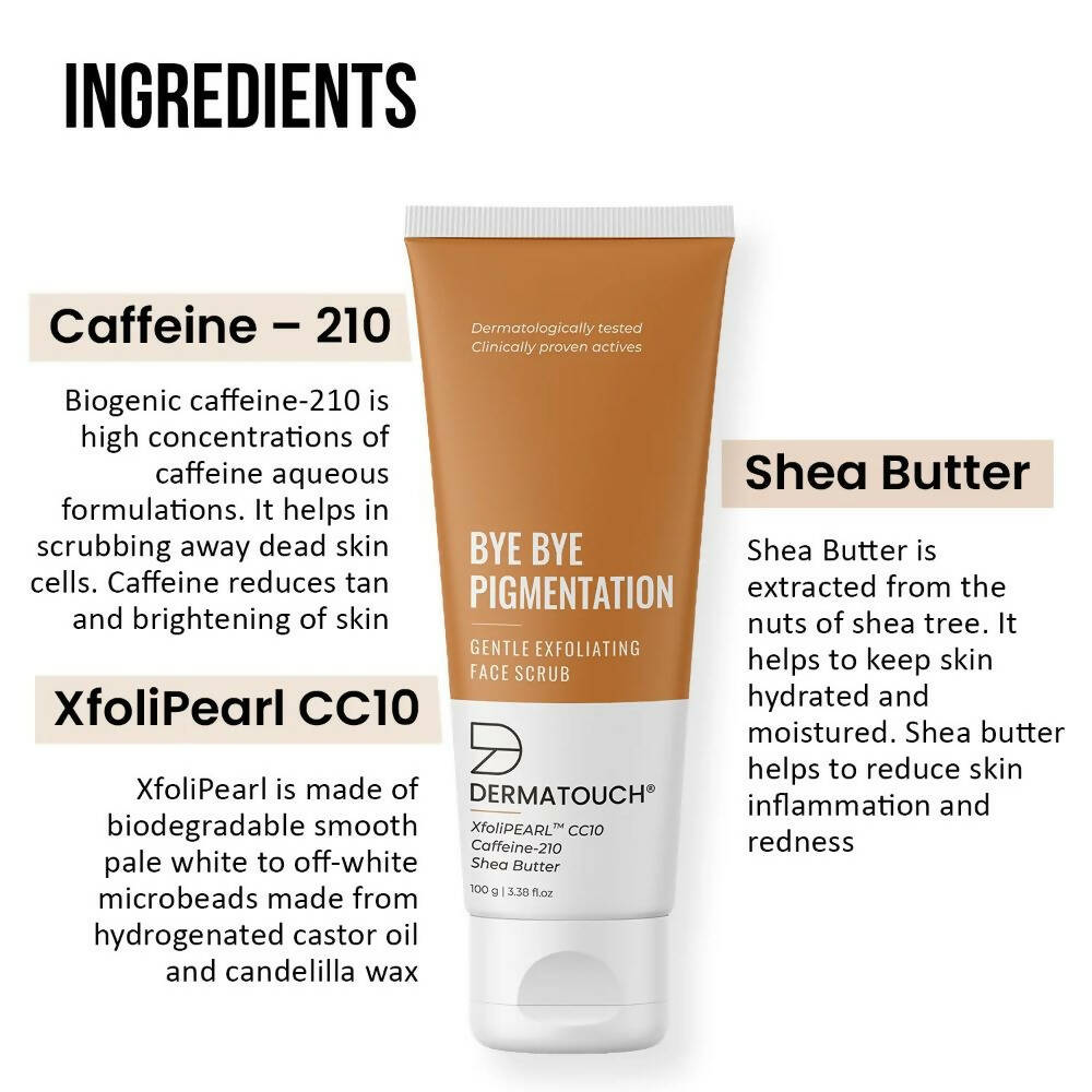 Dermatouch Bye Bye Pigmentation Face Scrub - Distacart