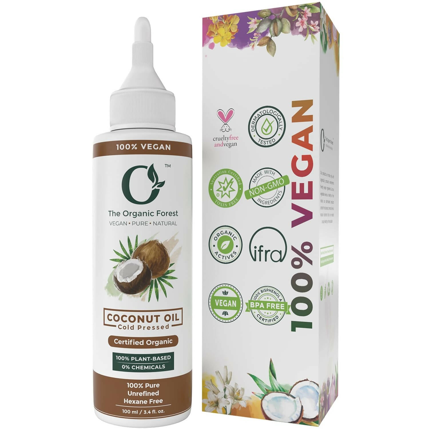 The Organic Forest Cold Pressed Coconut Oil - Distacart