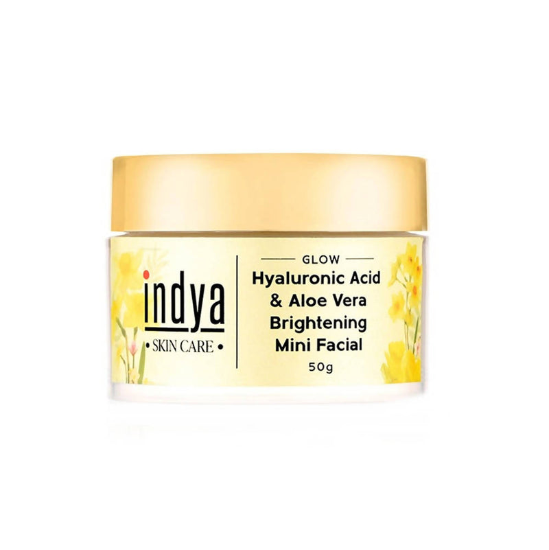 Indya Hyaluronic Acid &amp; Aloe Vera Brightening Mini Facial