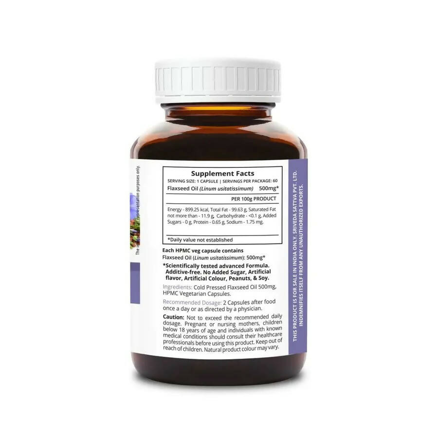 Sri Sri Tattva Supasupp Flaxseed Oil Capsules - Distacart