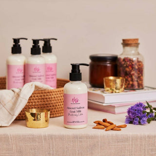 The Herb Boutique Almond Saffron Goatmilk Moisturizing Lotion - Distacart
