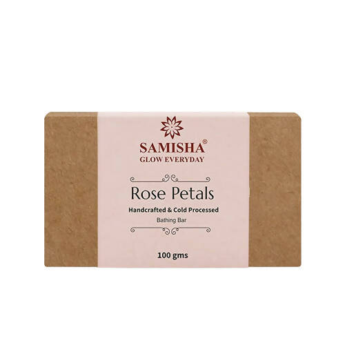 Samisha Organic Rose Petals Anti Aging Bathing Bar - Distacart