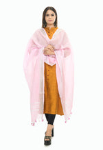 Thumbnail for Mominos Fashion Moeza Linen Baby Pink Dupatta