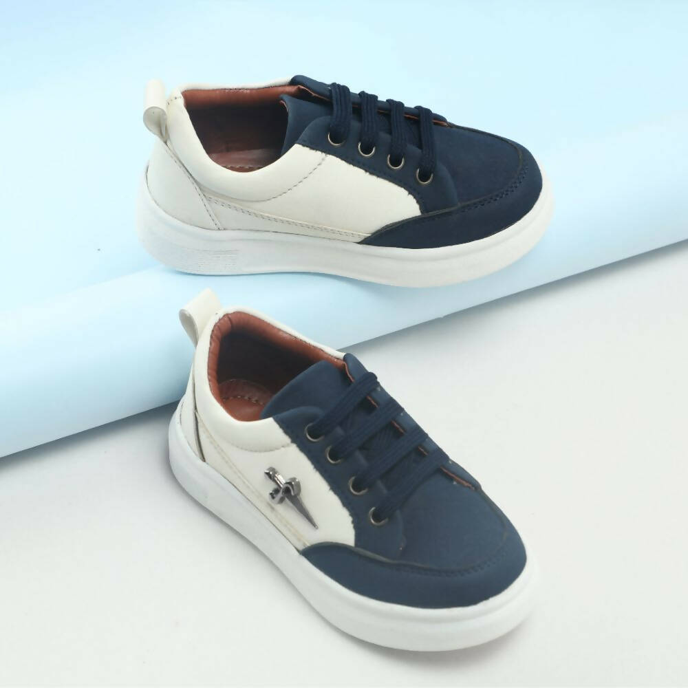 Tiny Bugs Boys Lace Up Casual Shoes - Blue - Distacart