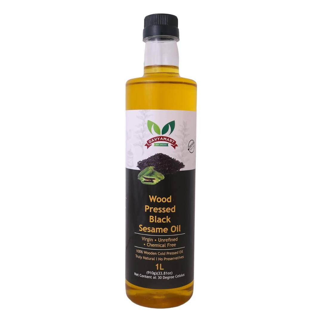 Gavyamart Wood Pressed Black Sesame Oil - Distacart