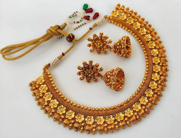 Metallic Necklace Set - Distacart