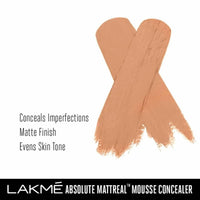 Thumbnail for Lakme Absolute Mattereal Mousse Concealer - Sand - Distacart