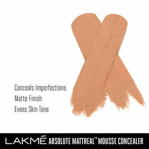 Lakme Absolute Mattereal Mousse Concealer - Sand - Distacart
