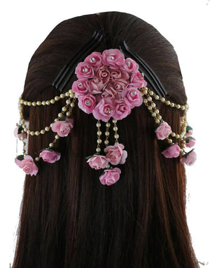 Baby Pink Flower Hair Accessories