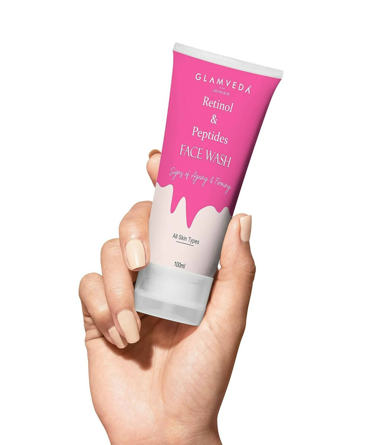 Glamveda Retinol & Peptide Anti Ageing Face Wash - Distacart