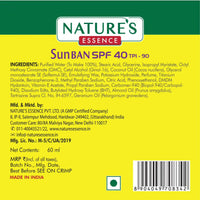 Thumbnail for Nature's Essence Sun Ban Sunscreen Lotion SPF 40 - Distacart