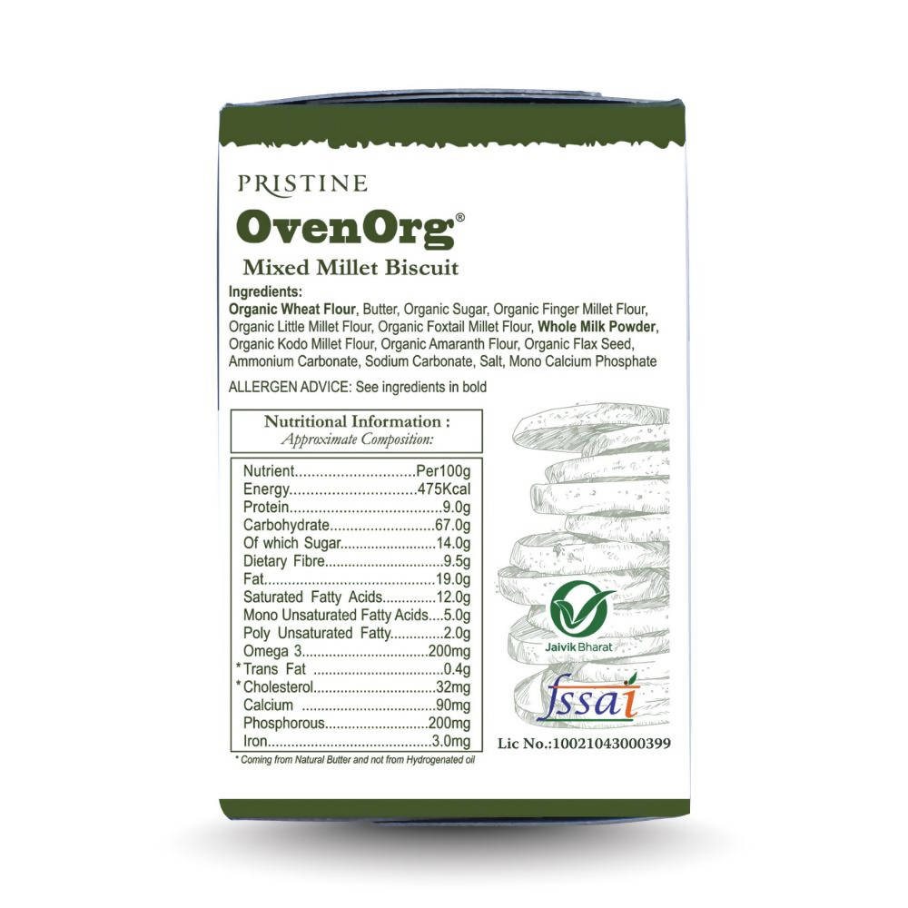Pristine OvenOrg Mixed Millet Biscuits