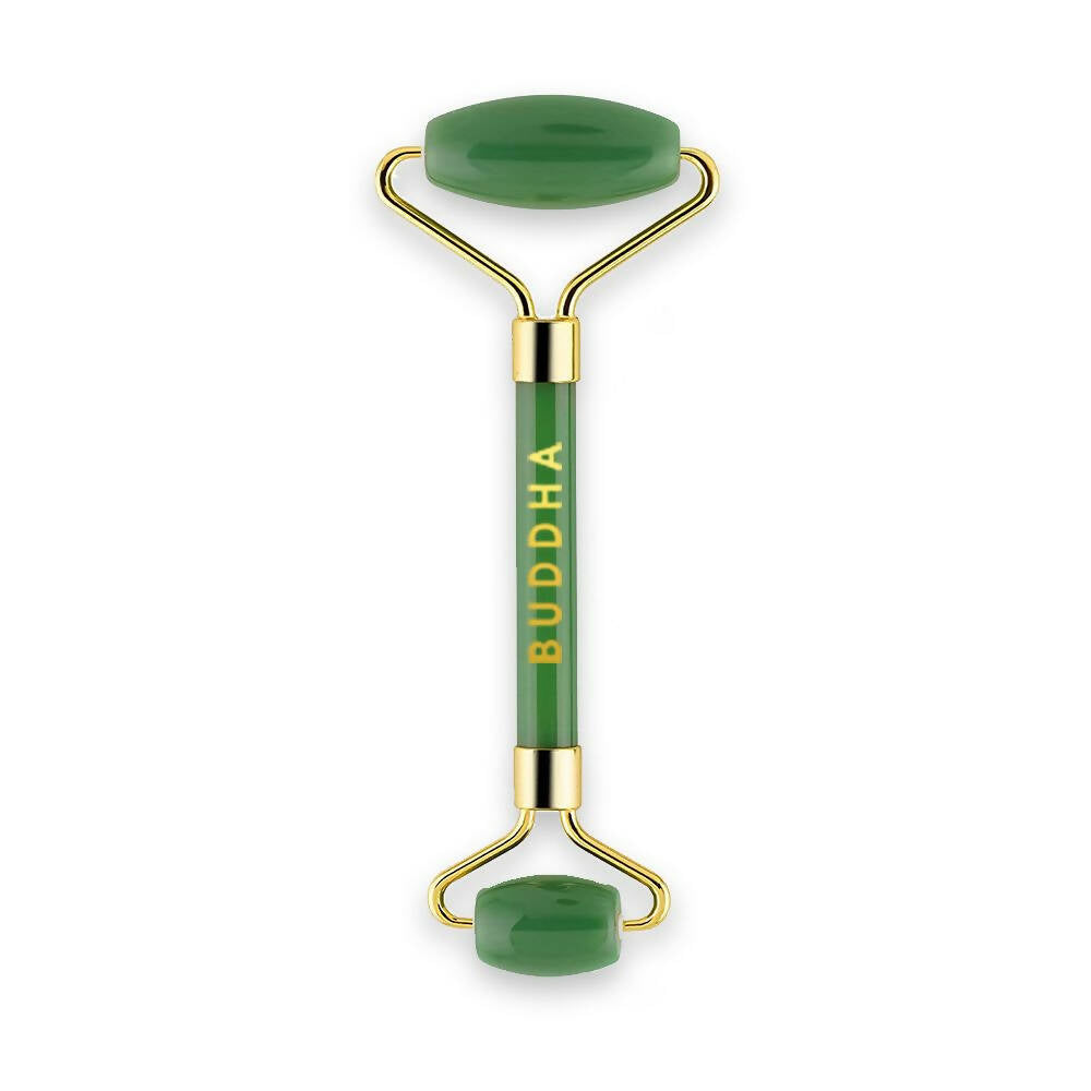 Buddha Natural Green-M Green Jade Face Roller Massager (Green) - Distacart