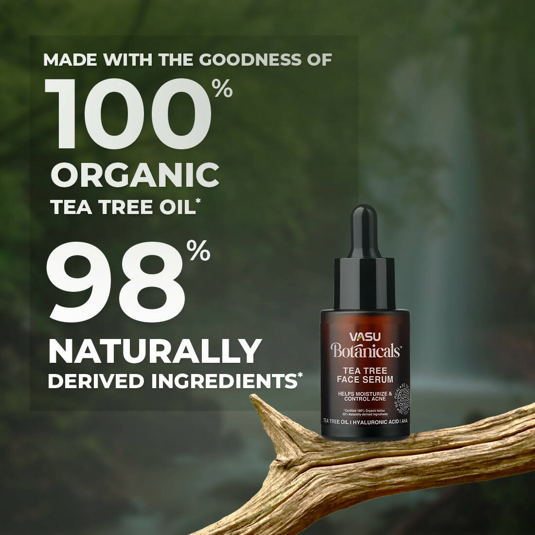 Vasu Botanicals Tea Tree Face Serum - Distacart