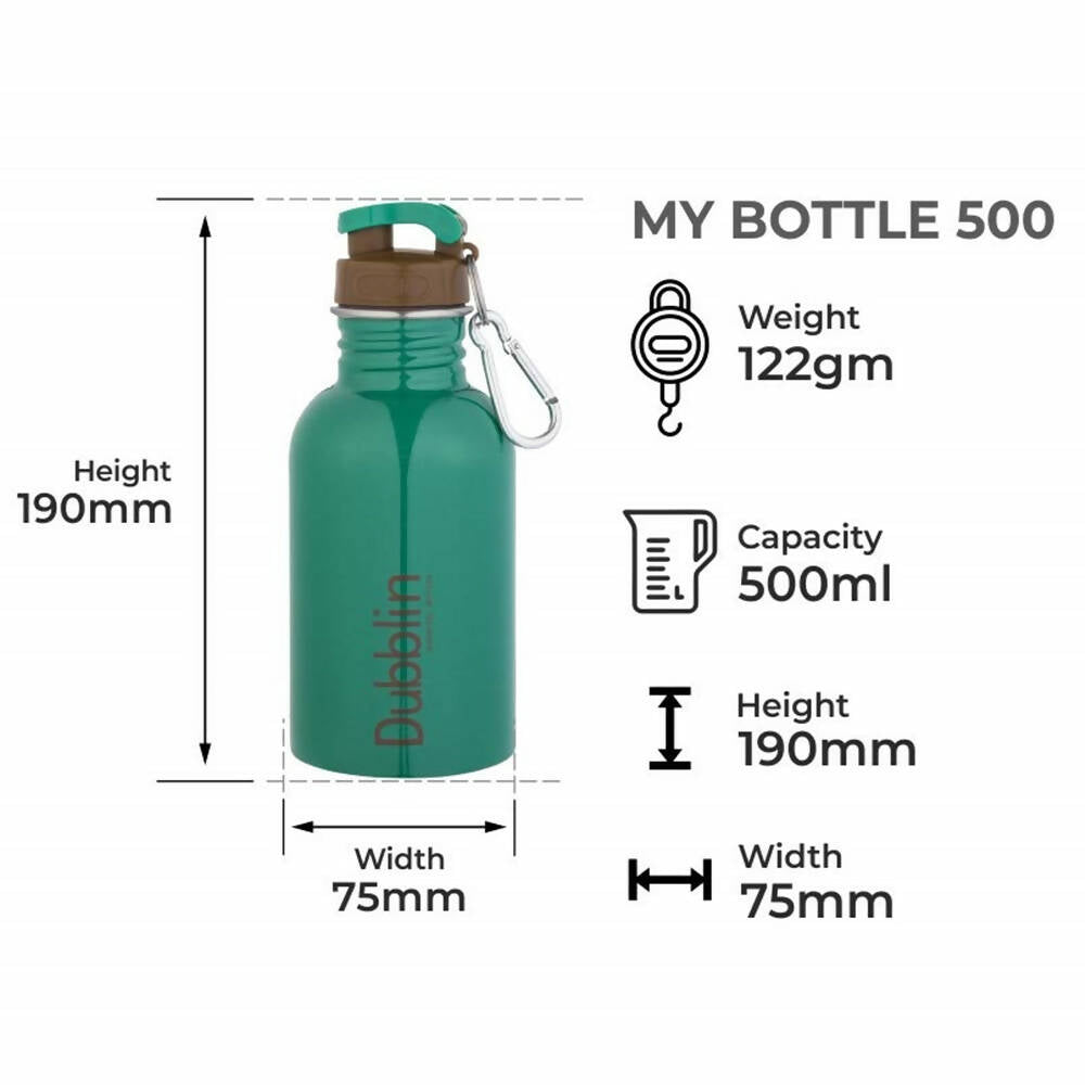 Dubblin My Bottle Stainless Steel Sports Water Bottle - Distacart