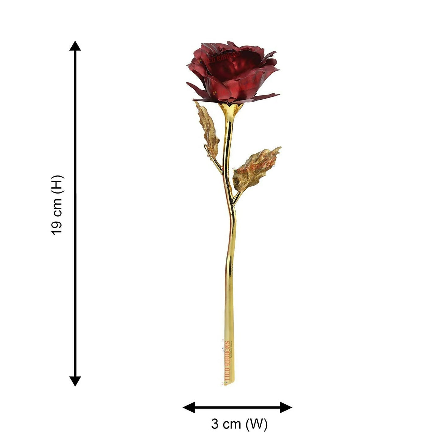 Tied Ribbons Rose Flower Artificial With Teddy - Valentines Day Gift Box - Distacart